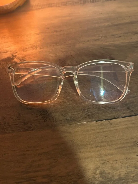 Transparent Pink and Clear Blue Light Glasses Duo - Picture 5 of 5